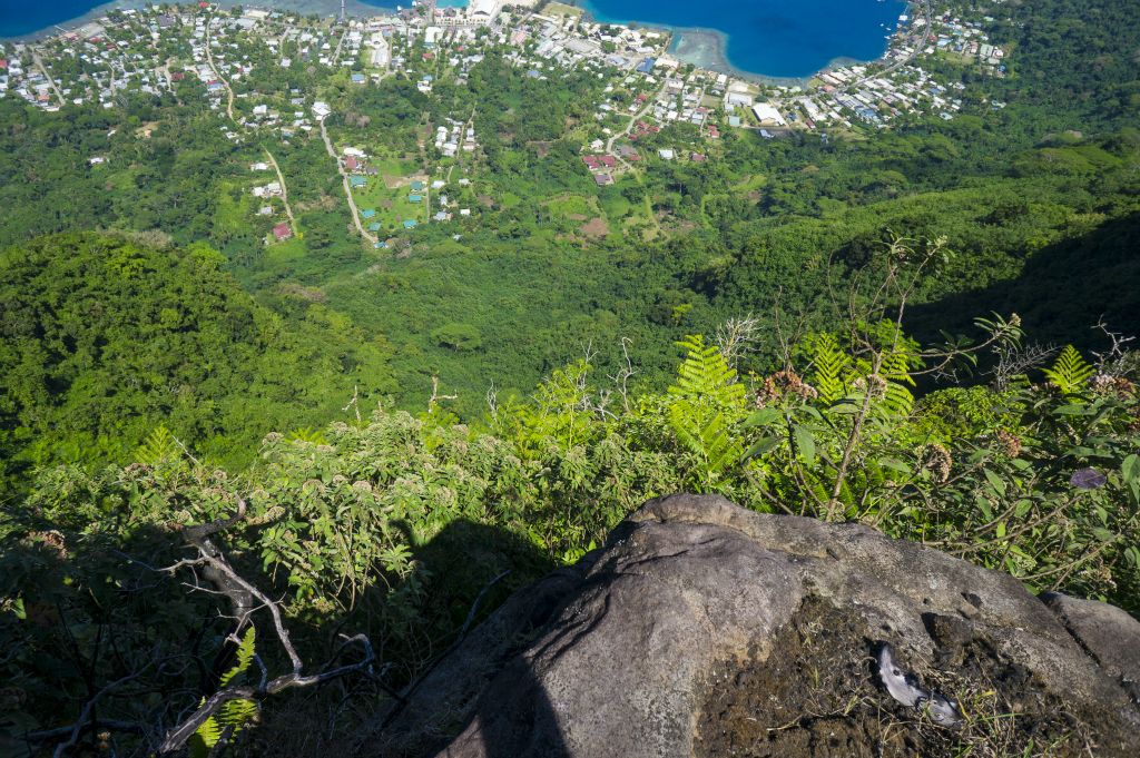 Climbing the rock slabs is challenging enough, but it is made dangerous because of the 2,000 feet of exposure off to the right.  One slip would be the end: